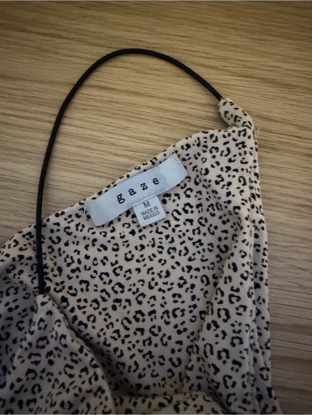 gaze Leopard Print Cowl Neck Camisole - Picture 3 of 4